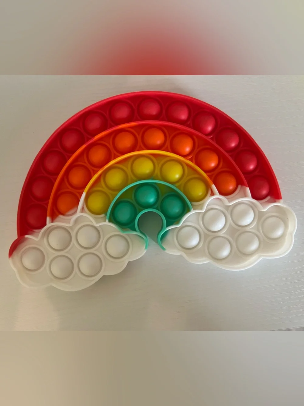 Rainbow Pop Fidget Toy Keyboard with Cloud Buttons - Multicolor Set of 2 !